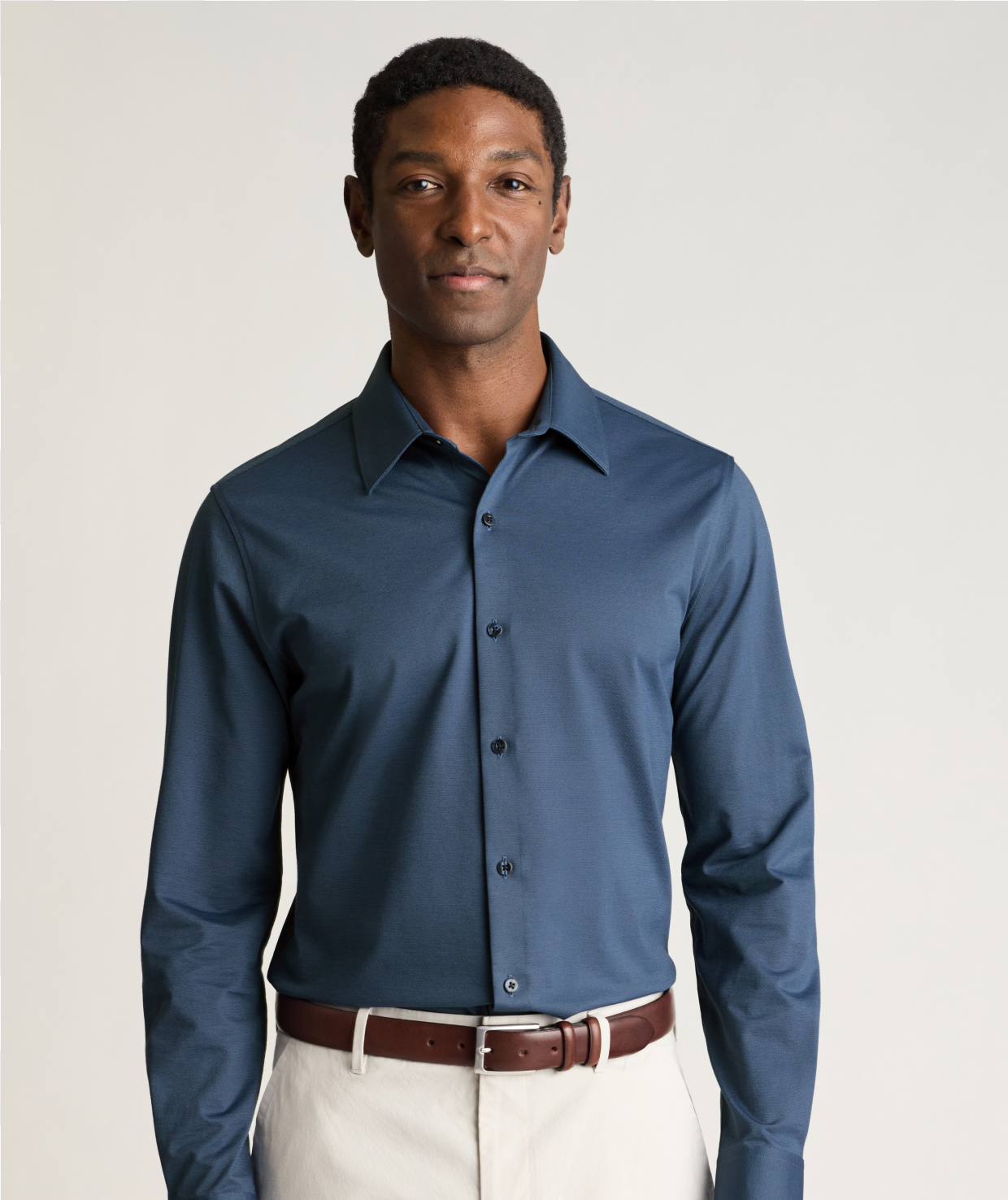 Tech Pique Button Down Shirt