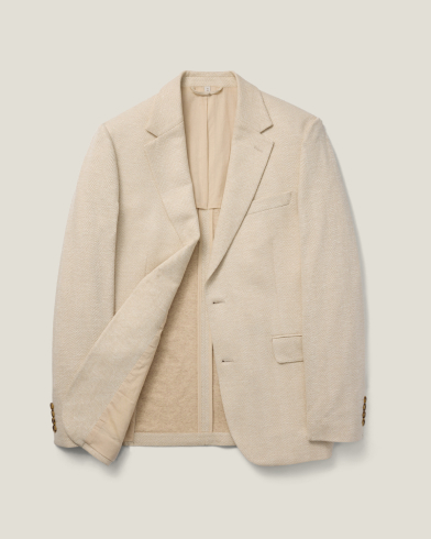 Italian Linen Blend Knit Blazer