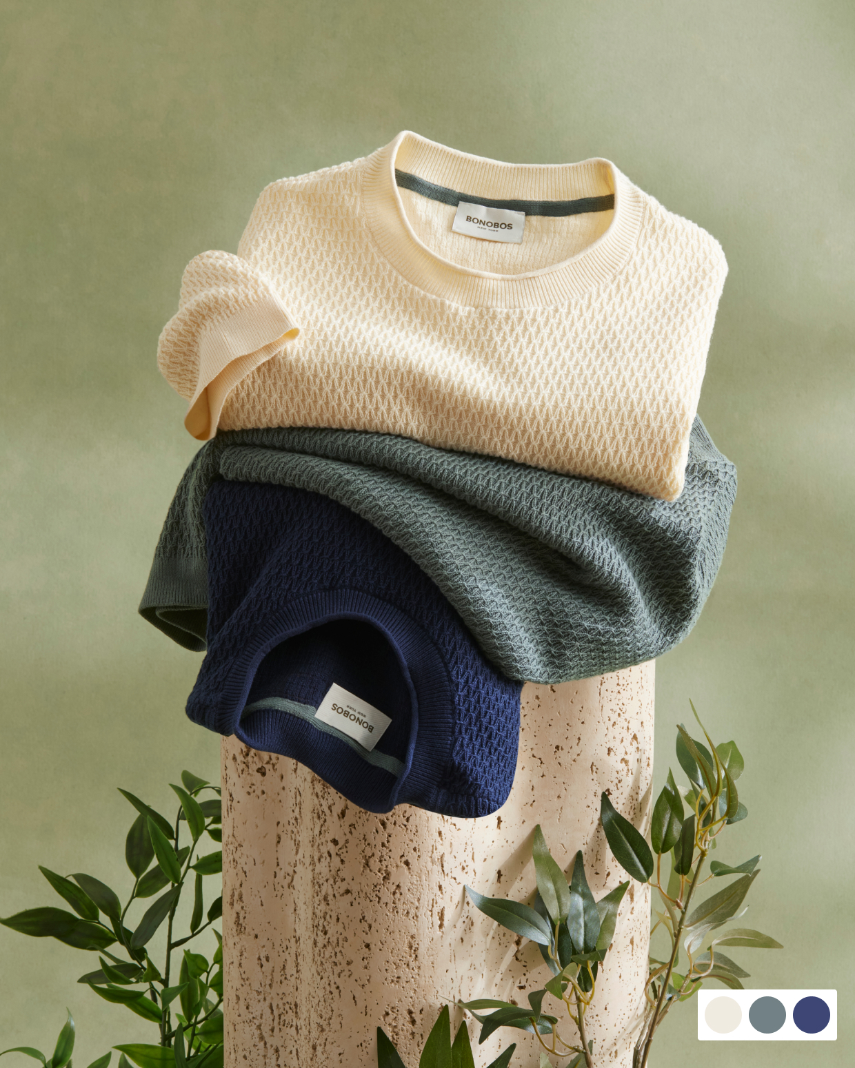 Refined Cotton Sweater Tees
