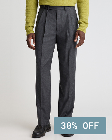 Italian Pleated Wool Trouser