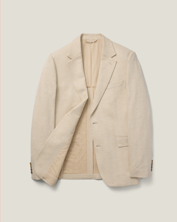 Italian Linen Blend Knit Blazer