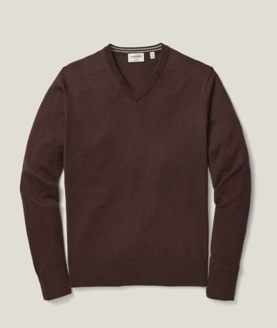 Washable Merino V-Neck Sweater