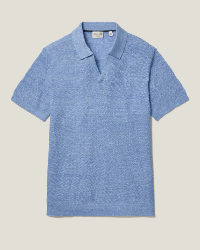 Hudson Linen Cotton Sweater Polo