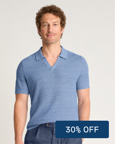 Hudson Linen Cotton Sweater Polo