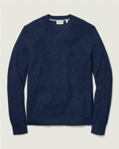 Linen Cotton Roll Neck Sweater