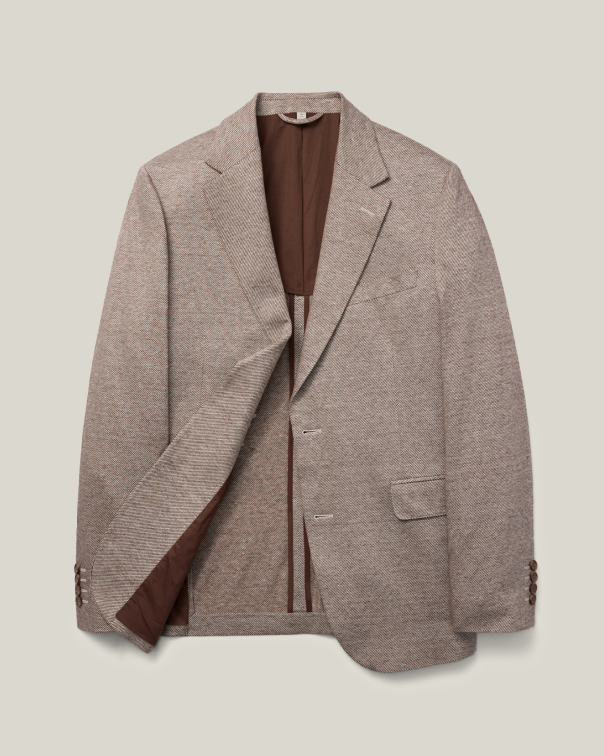 Italian Linen Blend Knit Blazer