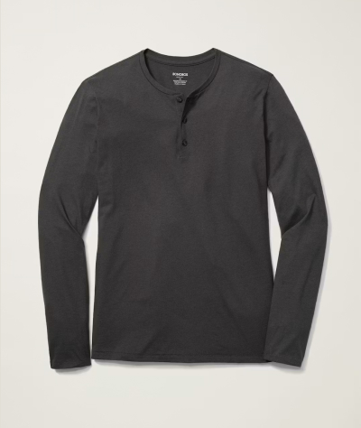 Pima Performance Long Sleeve Henley