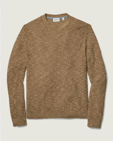 Linen Cotton Roll Neck Sweater