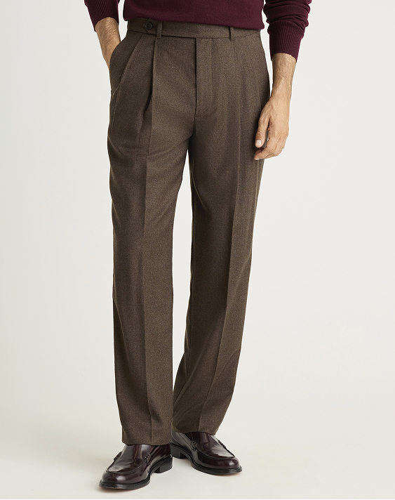 Italian Pleated Wool Trousers