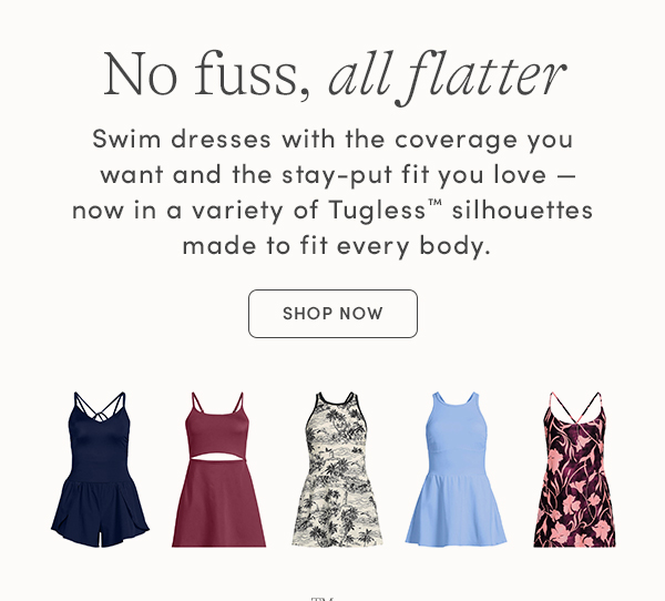 Shop Swim Dresses for full coverage
