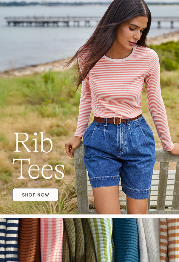 Shop Ribbed Tees
