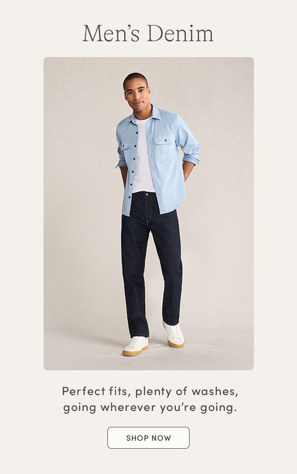 Shop men's denim