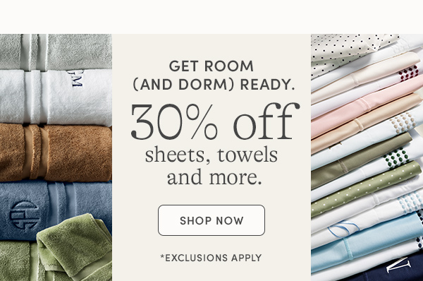 Shop sheets, towels, and more