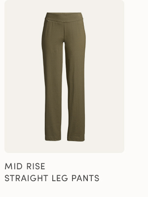 Shop mid rise straight leg pants