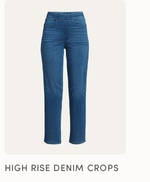 Shop high rise denim crops