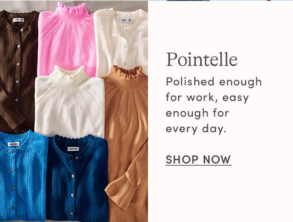 Shop pointelle sweaters
