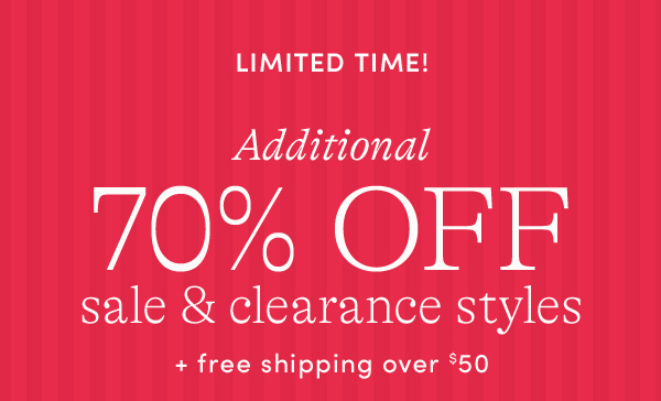Shop additional 70% off sale