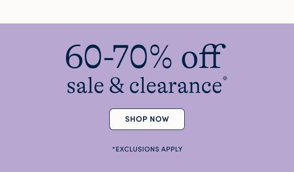 60-70% off sale & clearance