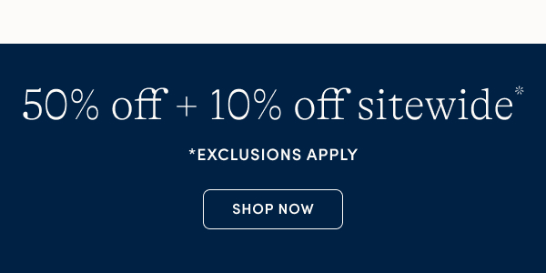 50% off + extra 10% off