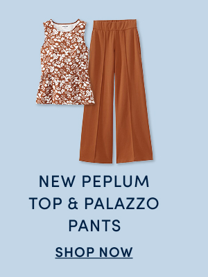 New Peplum Top & Palazzo Pants