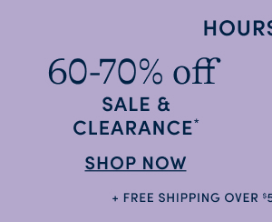 60-70% off sale & clearance