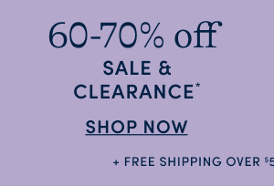 60-70% off sale & clearance