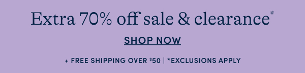 up to 70% off sale & clearance