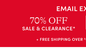 70% off sale & clearance