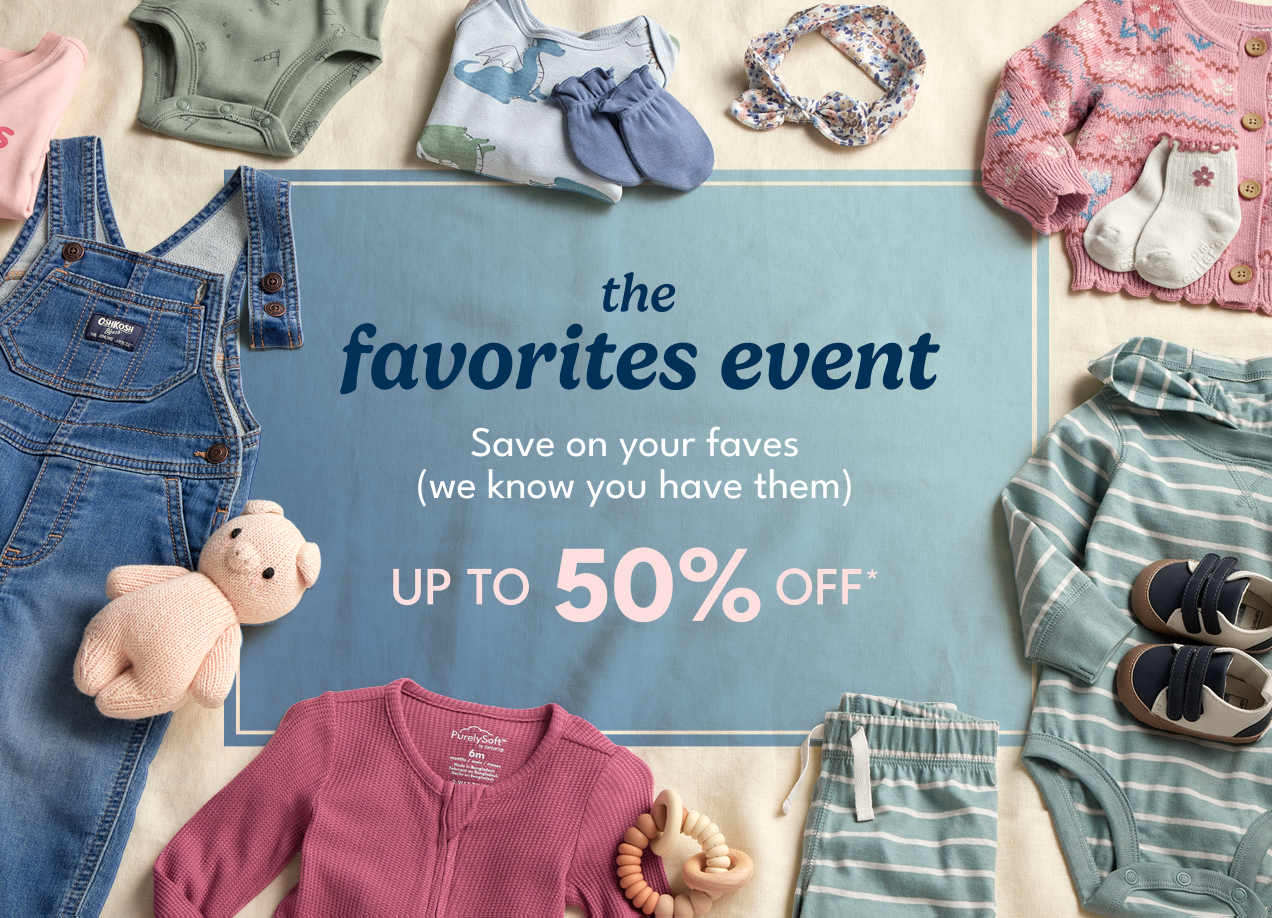 the favourites event save on your faves up to 50% off*