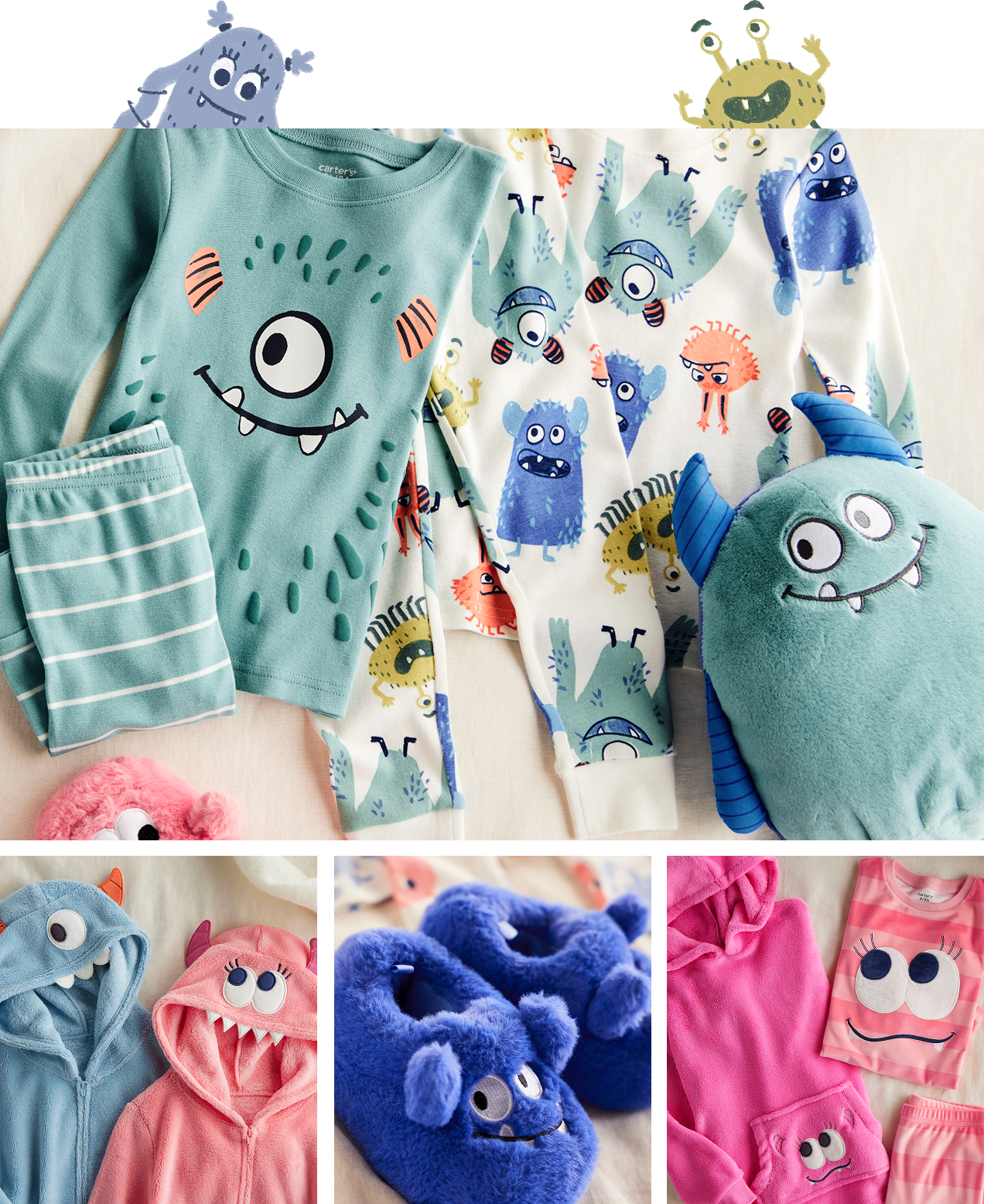 Meet Their Bedtime Besties | Here to conquer bedtime routines and nighttime scaries. | Shop Cozy PJs