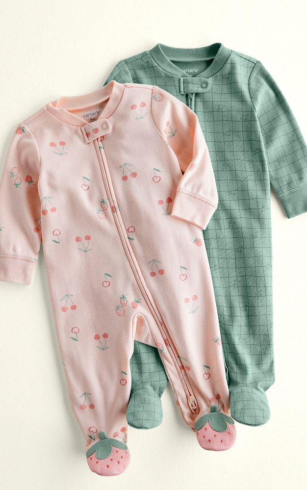 Carter’s | The 5-star Sleep & Play™ | With a 2-way zip for easy changes | Shop from $7 >