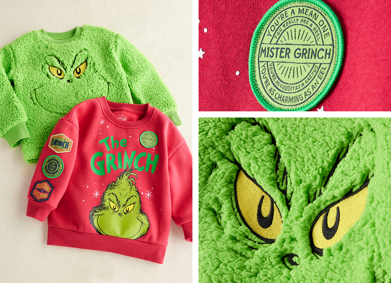 Shop head-to-toe styles featuring Dr. Suess' The Grinch™ & more!