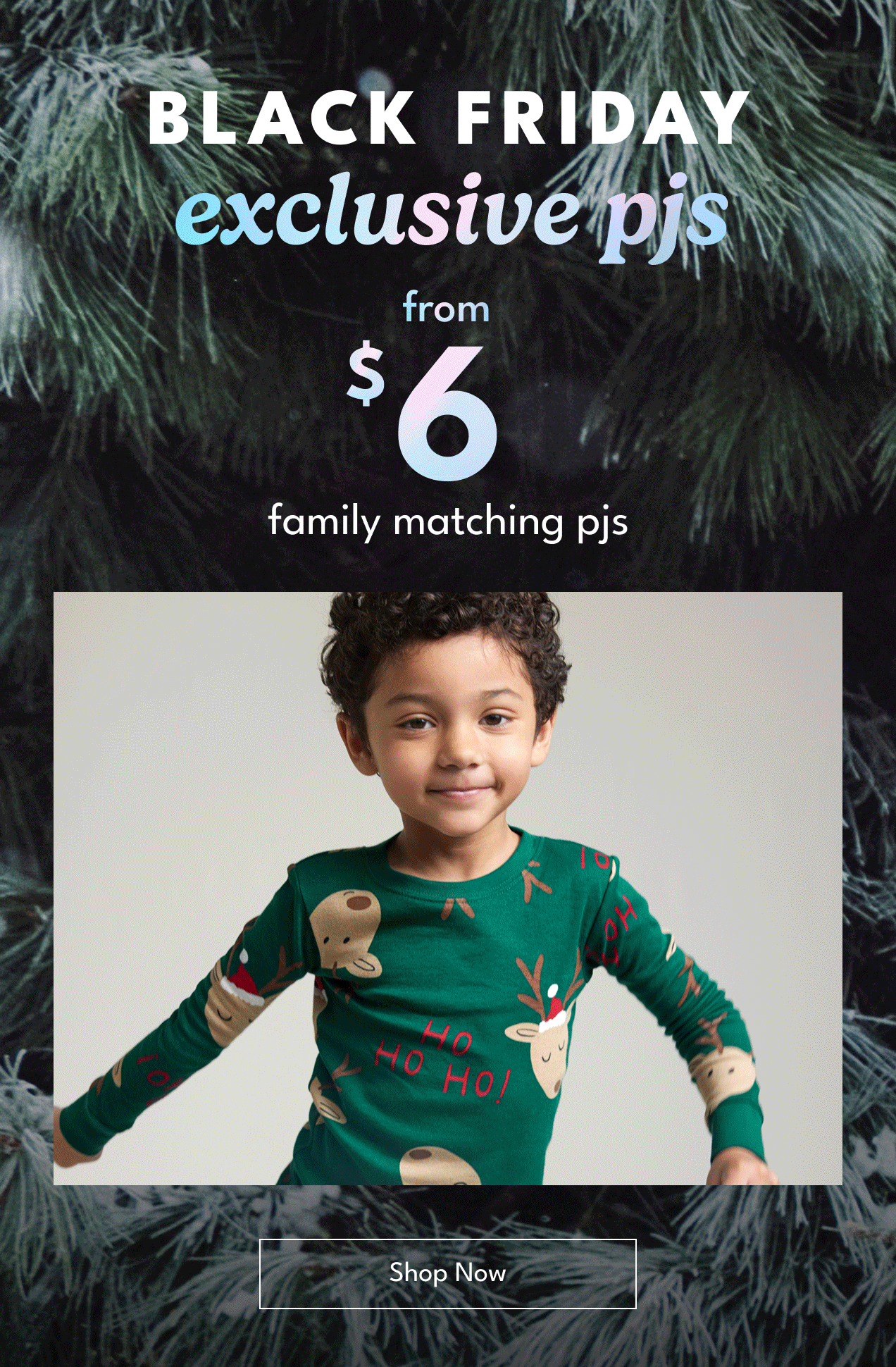 Black Friday exclusive pjs | from $6 | family matching pjs | shop now