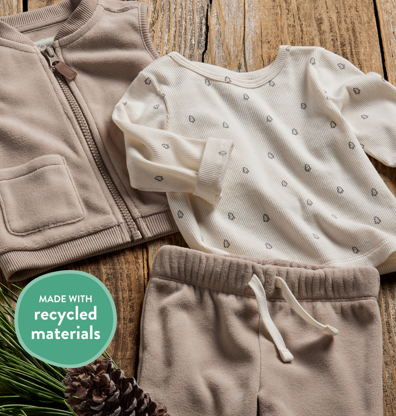 Made with recycled materials