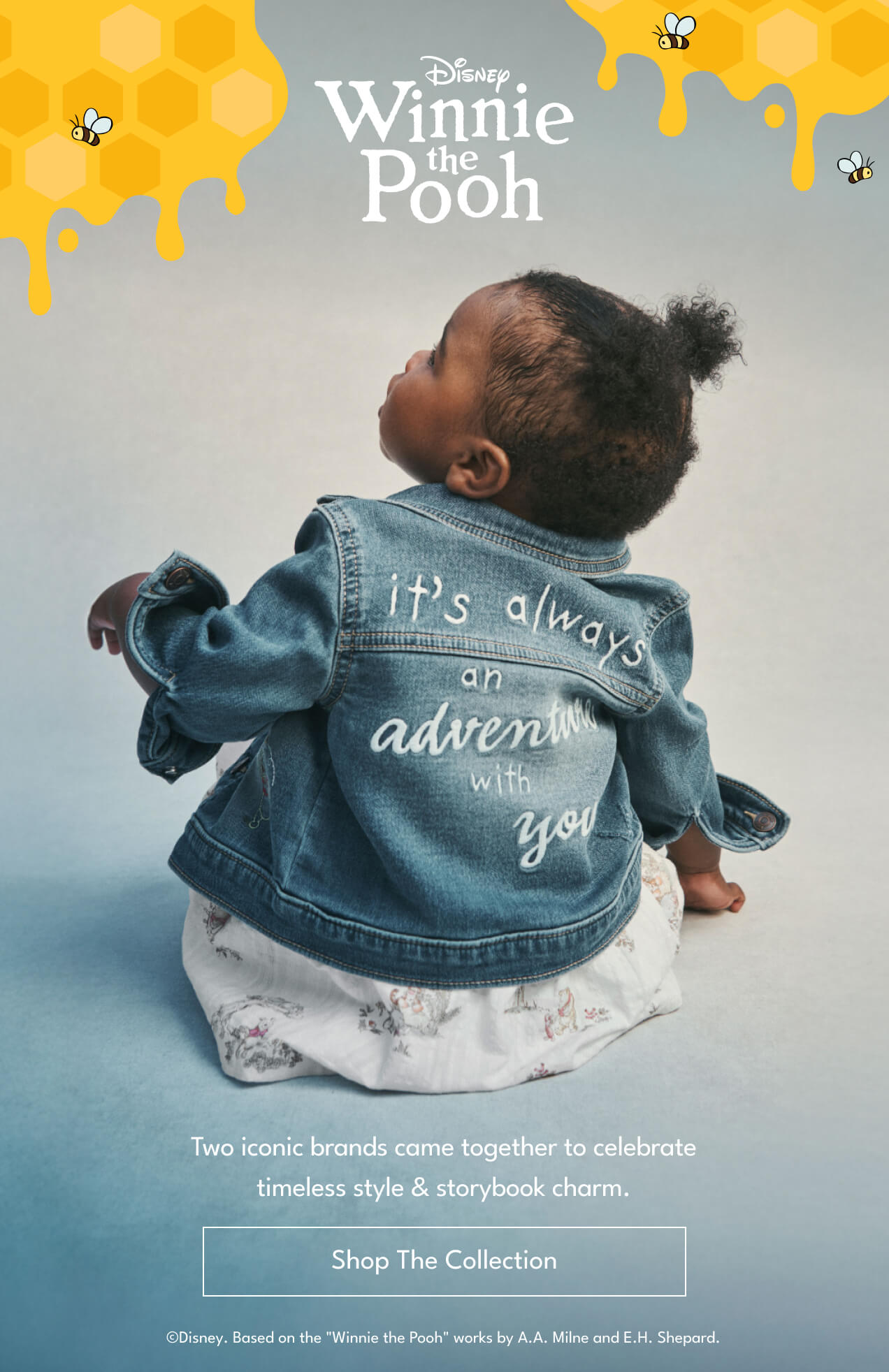 Disney Winnie the Pooh | Two iconic brands came together to celebrate timeless sytle & storybook charm. | Shop The Collection 