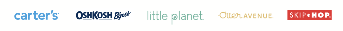 carters | oshkosh | little planet | otter avenue | skip hop