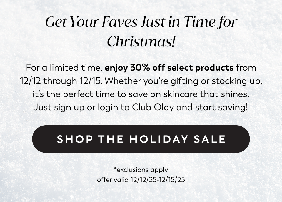 30% Off from 12/12-12/15