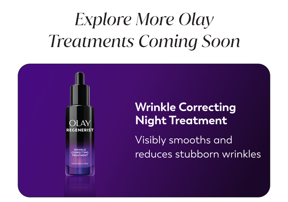 Wrinkle Correcting Night Treatment Visibly smooths and reduces stubborn wrinkles