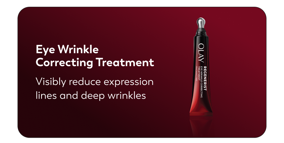 Eye Wrinkle Correcting Treatment Visibly reduce expression lines and deep wrinkles