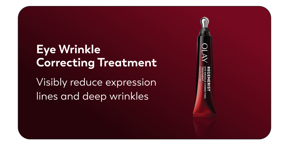 Eye Wrinkle Correcting Treatment Visibly reduce expression lines and deep wrinkles
