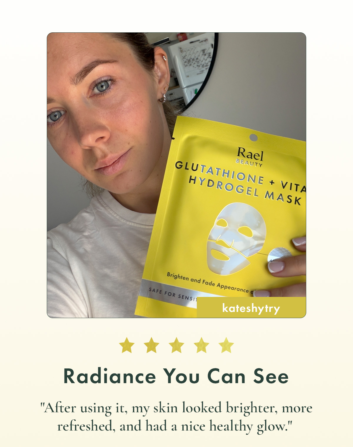 Radiance You Can See. “After using it, my skin looked brighter, more refreshed, and had a nice healthy glow. — kateshytry