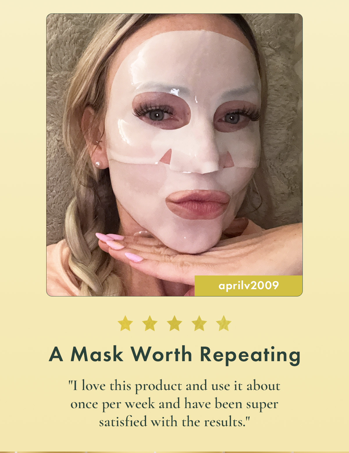A Mask Worth Repeating. 