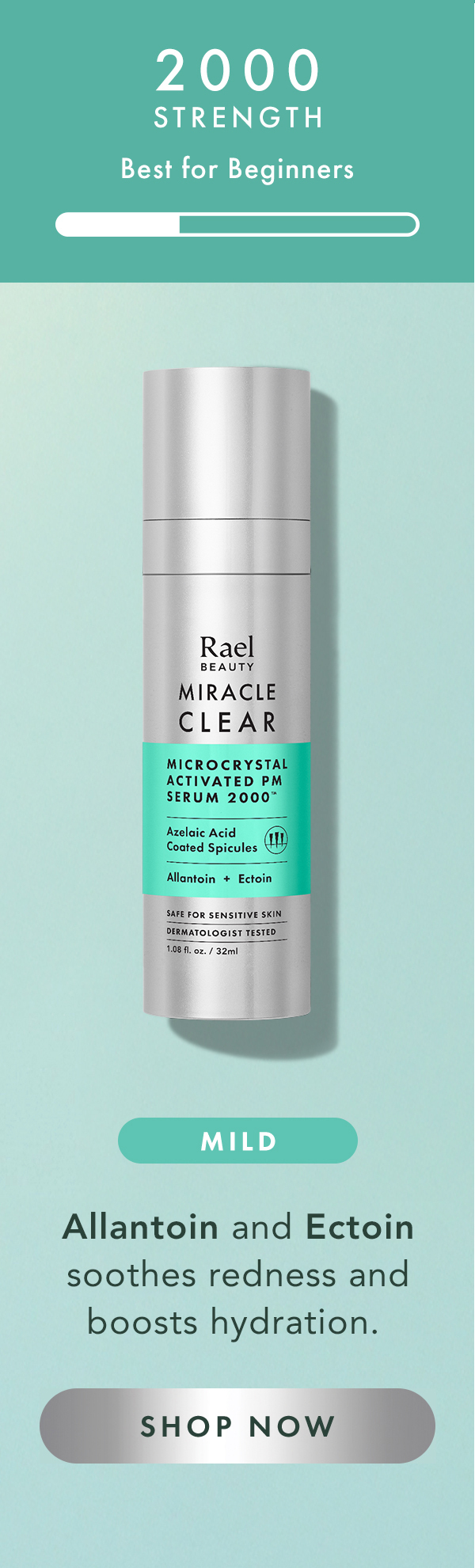 Mild 2000 formula conatins allantoin and ectoin, which soothes redness and boosts hydration. Shop Now.