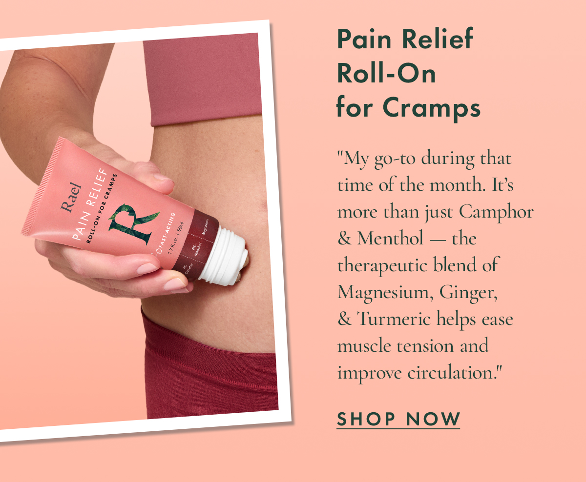 Pain Relief Roll-On for Cramps.  Pain Relief Roll-On for Cramps.