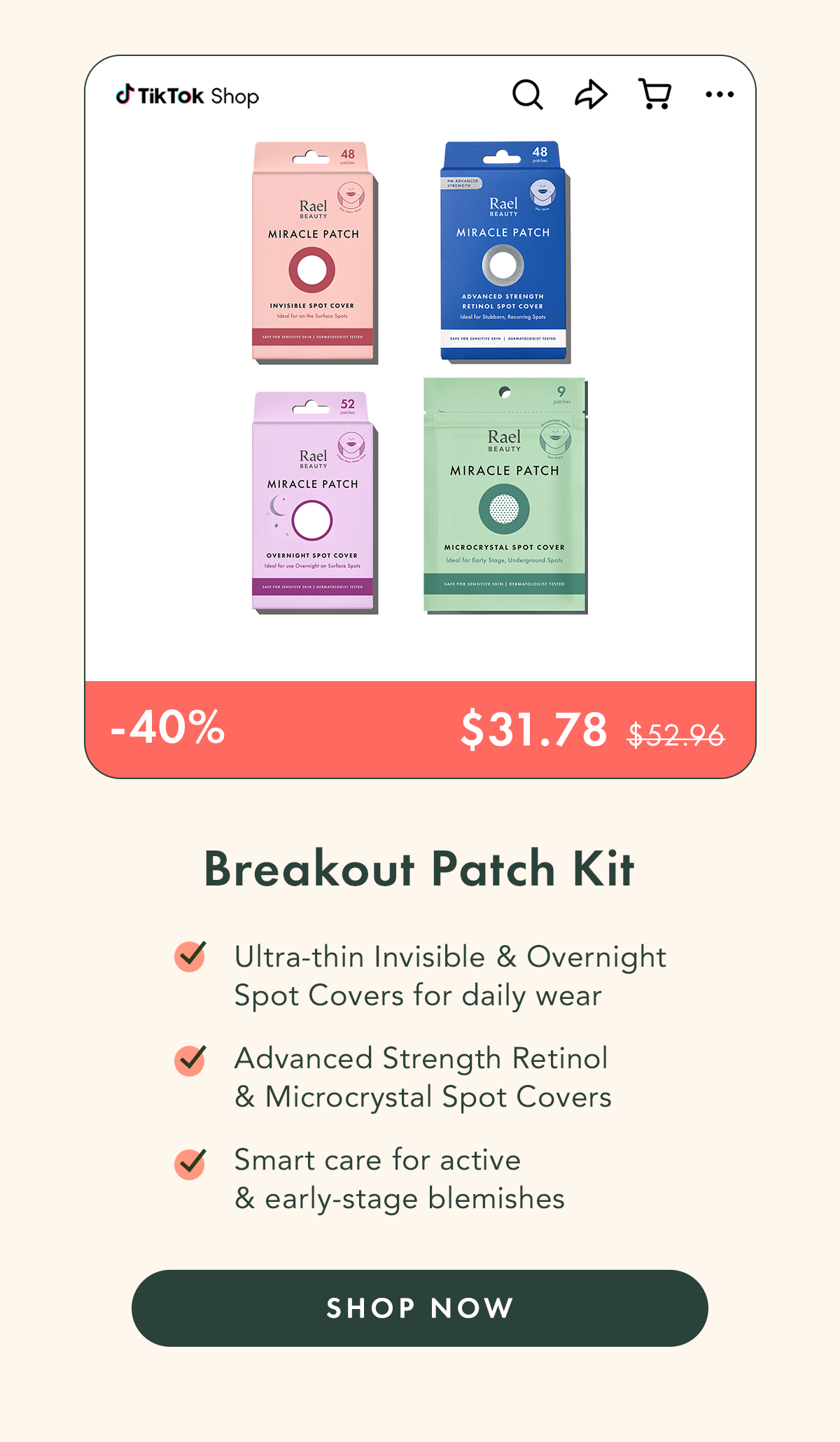 Breakout Patch Kit. -Ultra-thin Invisible & Overnight Spot Covers for daily wear -Advanced Strength Retinol & Microcrystal Spot Covers -Smart care for active and early-stage blemishes. Shop Now. Breakout Patch Kit. -Ultra-thin Invisible & Overnight Spot Covers for daily wear -Advanced Strength Retinol & Microcrystal Spot Covers -Smart care for active and early-stage blemishes. Shop Now.