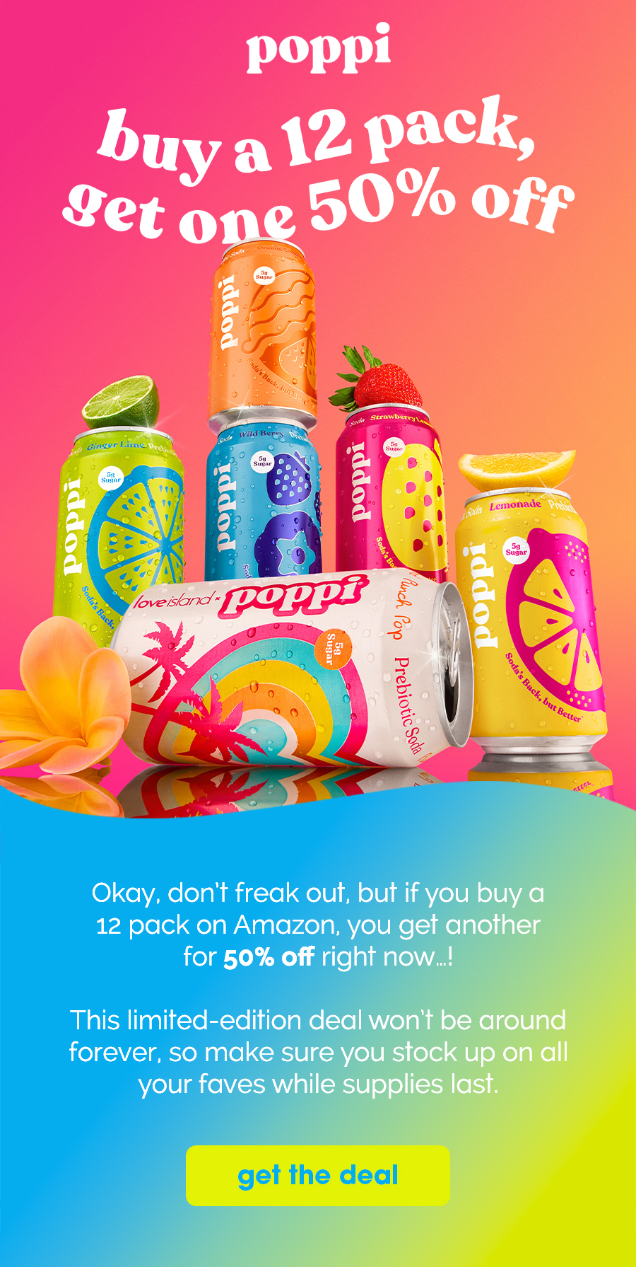 buy a 12 pack, get one 50% off
