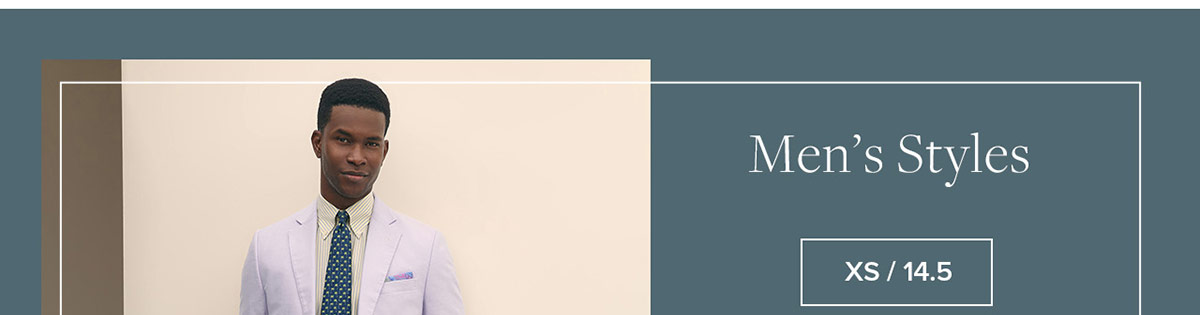 Shop by Size | Men's XS / 14.5