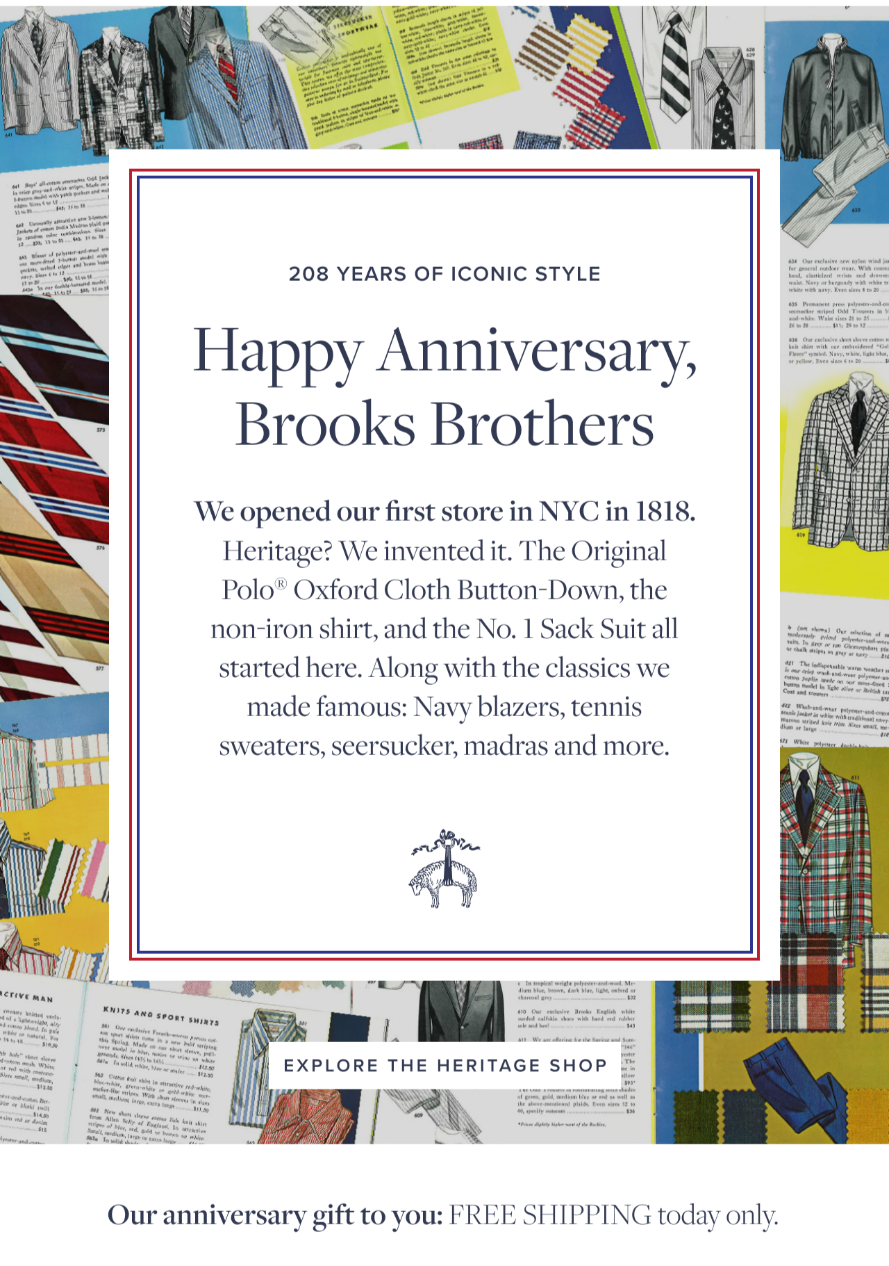 Happy Anniversary, Brooks Brothers Explore The Heritage Shop