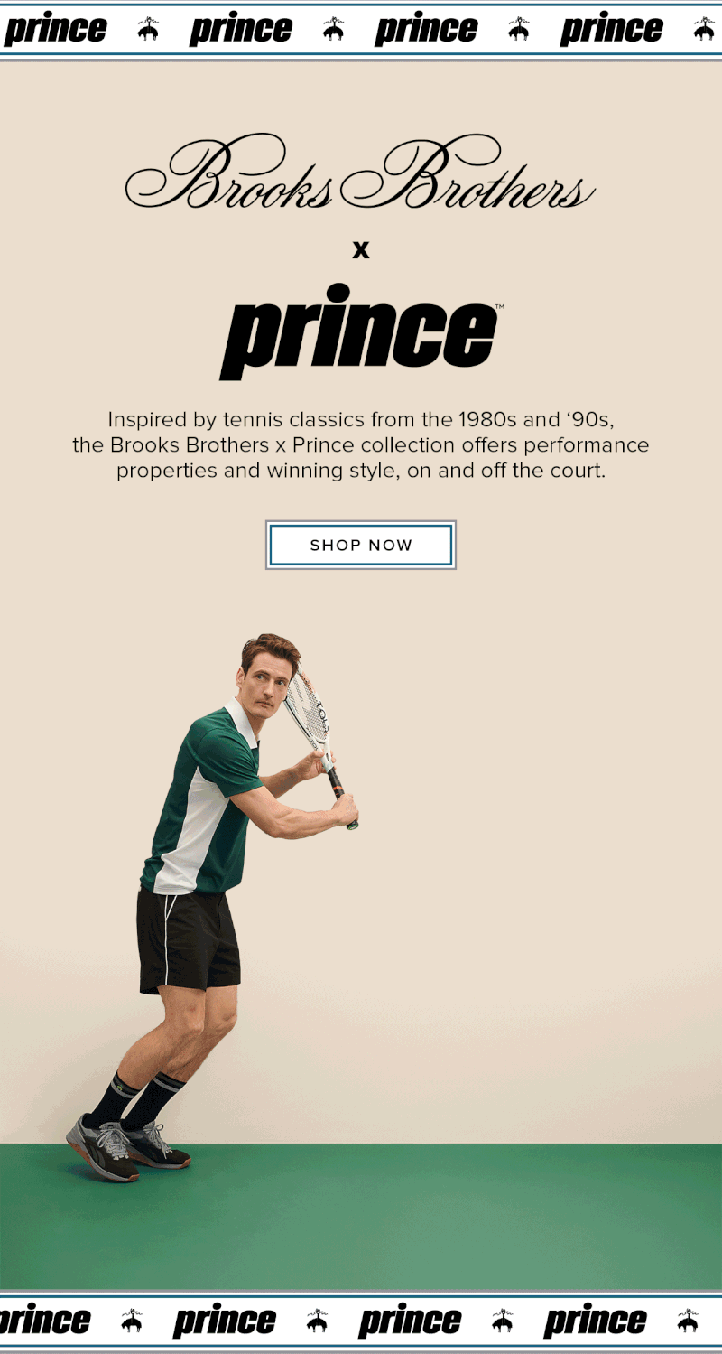 Shop the Brooks brothers and prince collaboration
