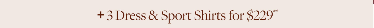 + 3 Dress & Sport Shirts for $229